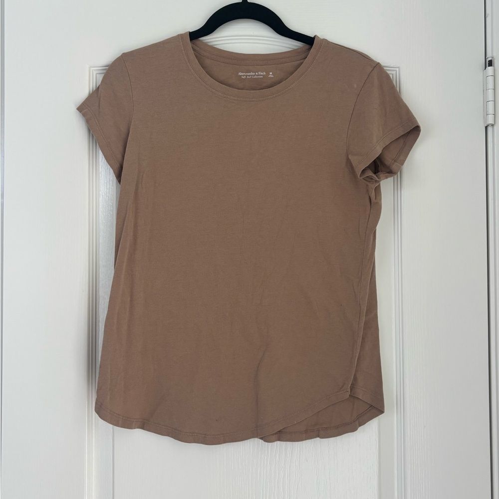 Abercrombie & Fitch Tan Short Sleeve Tee